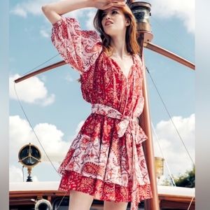 Charina Sarte Paisley Mini Dress